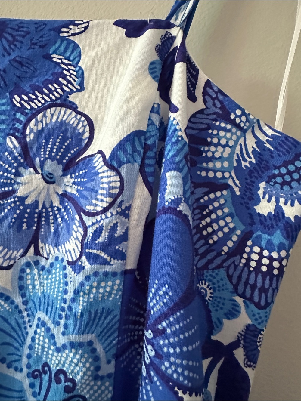 Joie Blue and White Floral Belted Dress Size 2 - Picture 3 of 7